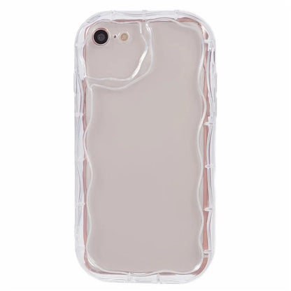 For iPhone 7 / 8 / SE (2020) / SE (2022) Phone Case Wave Shape Frame TPU Cover