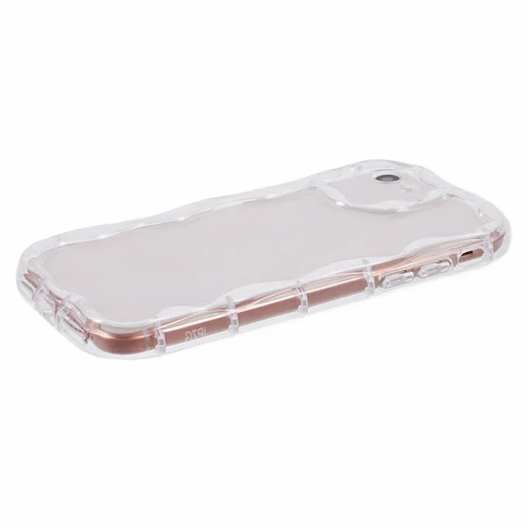 For iPhone 7 / 8 / SE (2020) / SE (2022) Phone Case Wave Shape Frame TPU Cover