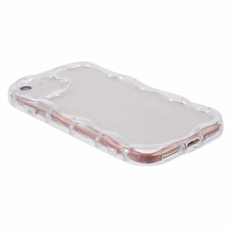 For iPhone 7 / 8 / SE (2020) / SE (2022) Phone Case Wave Shape Frame TPU Cover