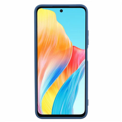 For Oppo A58 4G TPU Case Fiber Lining Anti-Scratch Phone Cover