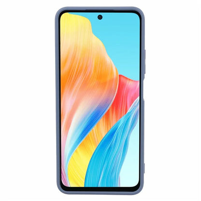For Oppo A58 4G TPU Case Fiber Lining Anti-Scratch Phone Cover