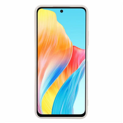 For Oppo A58 4G TPU Case Fiber Lining Anti-Scratch Phone Cover