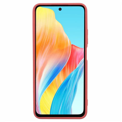 For Oppo A58 4G TPU Case Fiber Lining Anti-Scratch Phone Cover