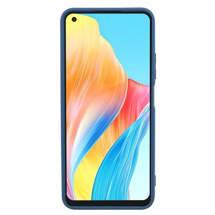 For Oppo A78 4G TPU Case Soft Touch Fiber Lining Rubberized Phone Cover