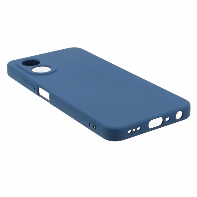 For Oppo A78 4G TPU Case Soft Touch Fiber Lining Rubberized Phone Cover