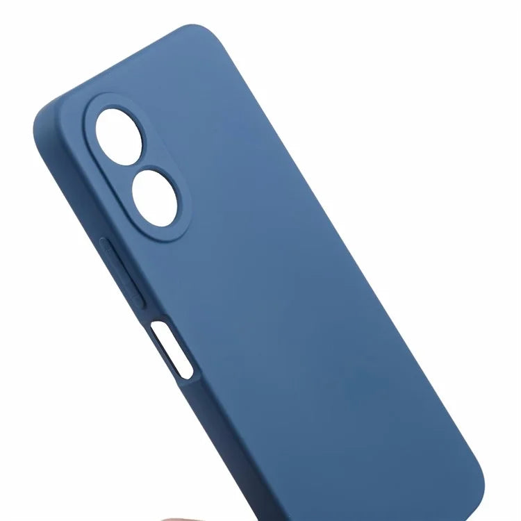 For Oppo A78 4G TPU Case Soft Touch Fiber Lining Rubberized Phone Cover