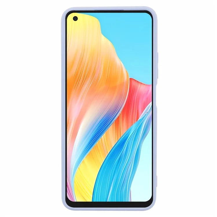 For Oppo A78 4G TPU Case Soft Touch Fiber Lining Rubberized Phone Cover