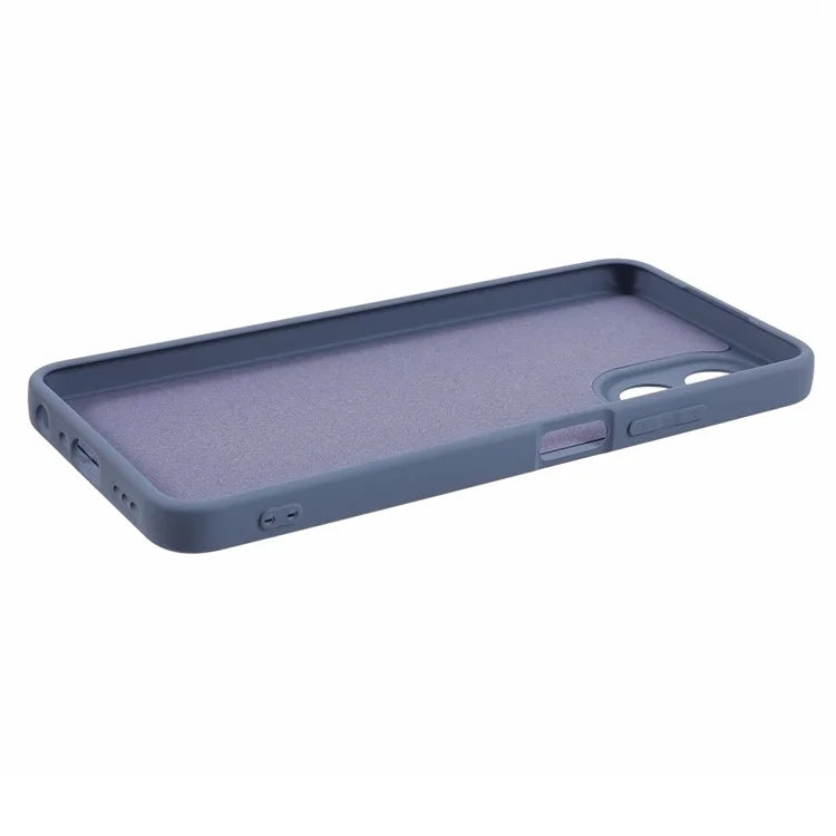 For Oppo A78 4G TPU Case Soft Touch Fiber Lining Rubberized Phone Cover