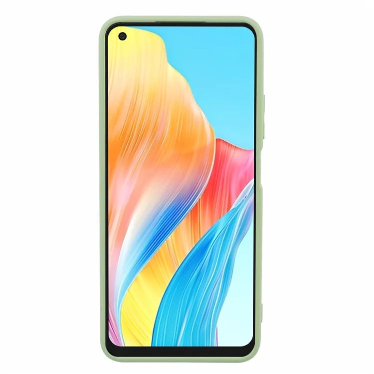 For Oppo A78 4G TPU Case Soft Touch Fiber Lining Rubberized Phone Cover