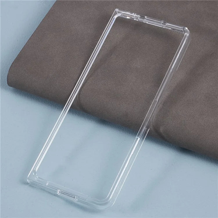 For Samsung Galaxy Z Fold5 5G Clear Case Hard PC Pattern Printing Folding Phone Cover
