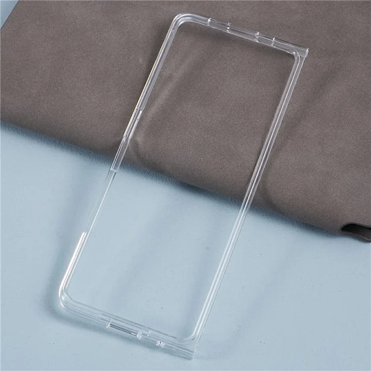 For Samsung Galaxy Z Fold5 5G Clear Case Hard PC Pattern Printing Folding Phone Cover