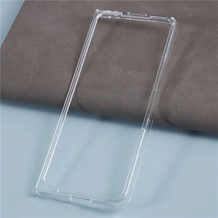 For Samsung Galaxy Z Fold5 5G Clear Case Hard PC Pattern Printing Folding Phone Cover