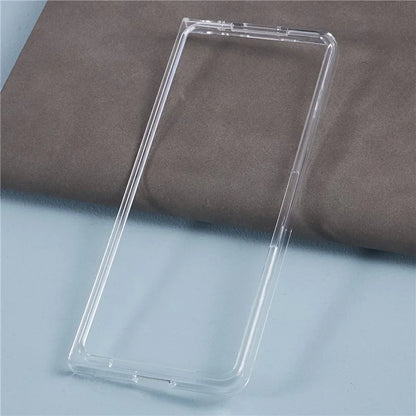 For Samsung Galaxy Z Fold5 5G Clear Case Hard PC Pattern Printing Folding Phone Cover