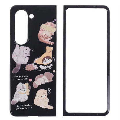 For Samsung Galaxy Z Fold5 5G Phone Case Hard PC Pattern Protective Cover