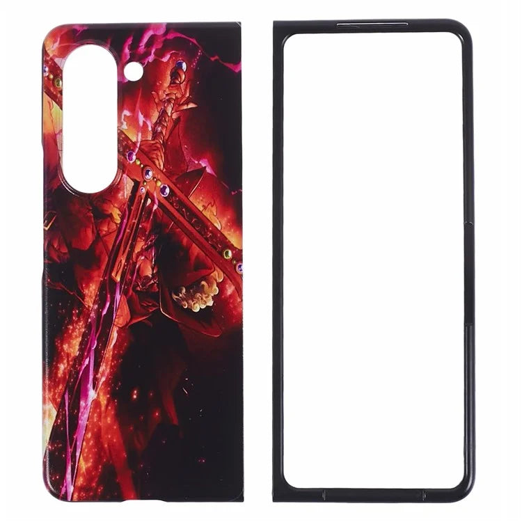For Samsung Galaxy Z Fold5 5G Phone Case Hard PC Pattern Protective Cover