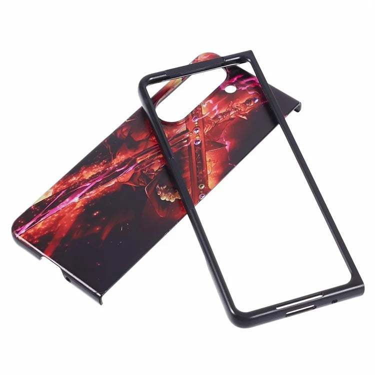 For Samsung Galaxy Z Fold5 5G Phone Case Hard PC Pattern Protective Cover