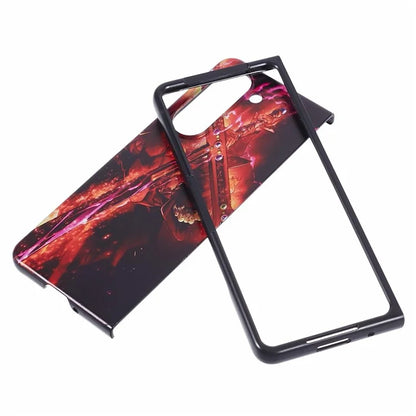 For Samsung Galaxy Z Fold5 5G Phone Case Hard PC Pattern Protective Cover
