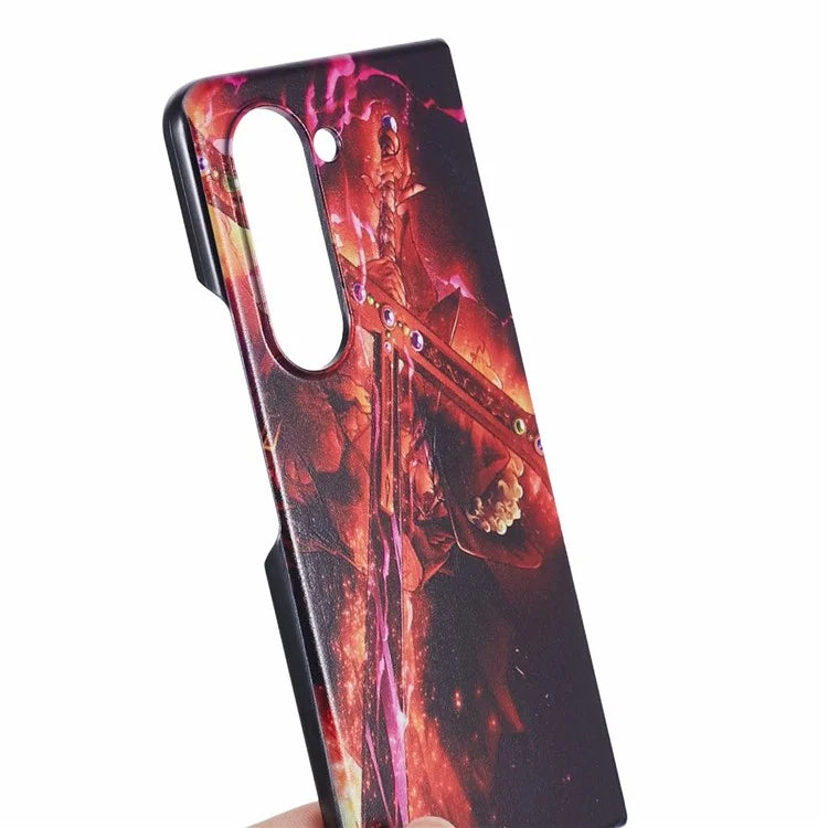 For Samsung Galaxy Z Fold5 5G Phone Case Hard PC Pattern Protective Cover