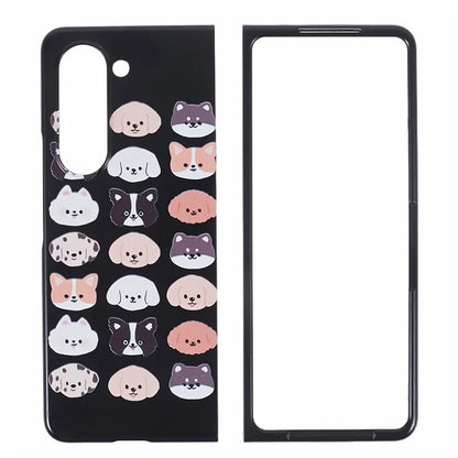 For Samsung Galaxy Z Fold5 5G Phone Case Hard PC Pattern Protective Cover