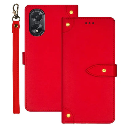 IDEWEI For Oppo A38 4G Phone Case Magnetic PU Leather Stand Flip Cover