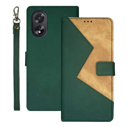 IDEWEI For Oppo A38 4G Case Stand Full Protection Phone Cover with Card Slots