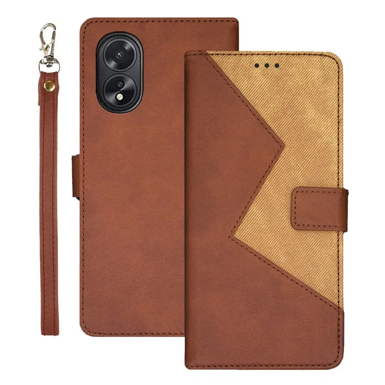 IDEWEI For Oppo A38 4G Case Stand Full Protection Phone Cover with Card Slots