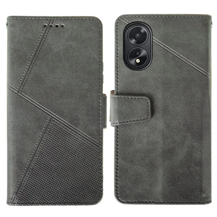 IDEWEI For Oppo A38 4G Phone Case Shockproof PU Leather+TPU Protective Cover
