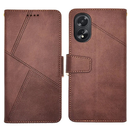 IDEWEI For Oppo A38 4G Phone Case Shockproof PU Leather+TPU Protective Cover