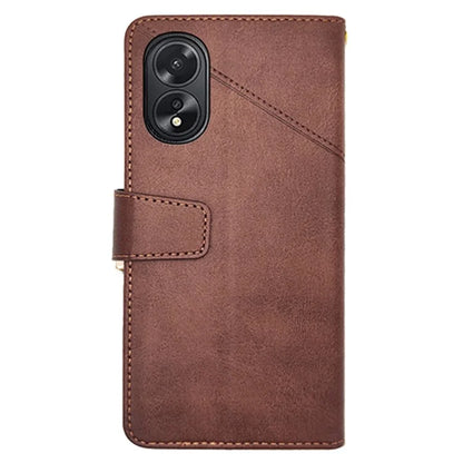 IDEWEI For Oppo A38 4G Phone Case Shockproof PU Leather+TPU Protective Cover