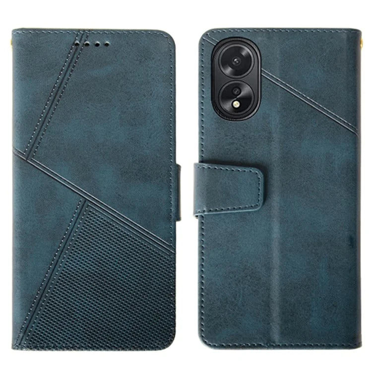 IDEWEI For Oppo A38 4G Phone Case Shockproof PU Leather+TPU Protective Cover