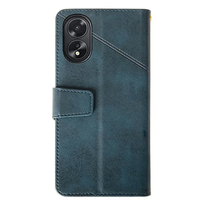IDEWEI For Oppo A38 4G Phone Case Shockproof PU Leather+TPU Protective Cover