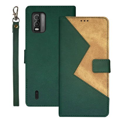 IDEWEI For Nokia C210 Flip Cover PU Leather Card Holder Stand Phone Case