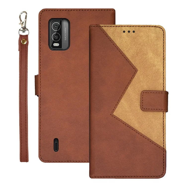 IDEWEI For Nokia C210 Flip Cover PU Leather Card Holder Stand Phone Case