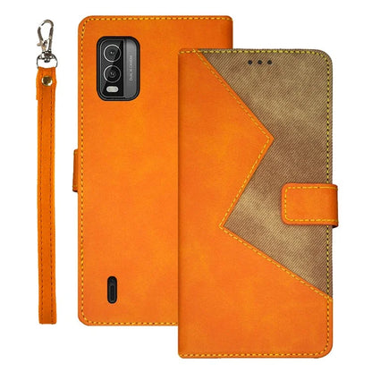 IDEWEI For Nokia C210 Flip Cover PU Leather Card Holder Stand Phone Case