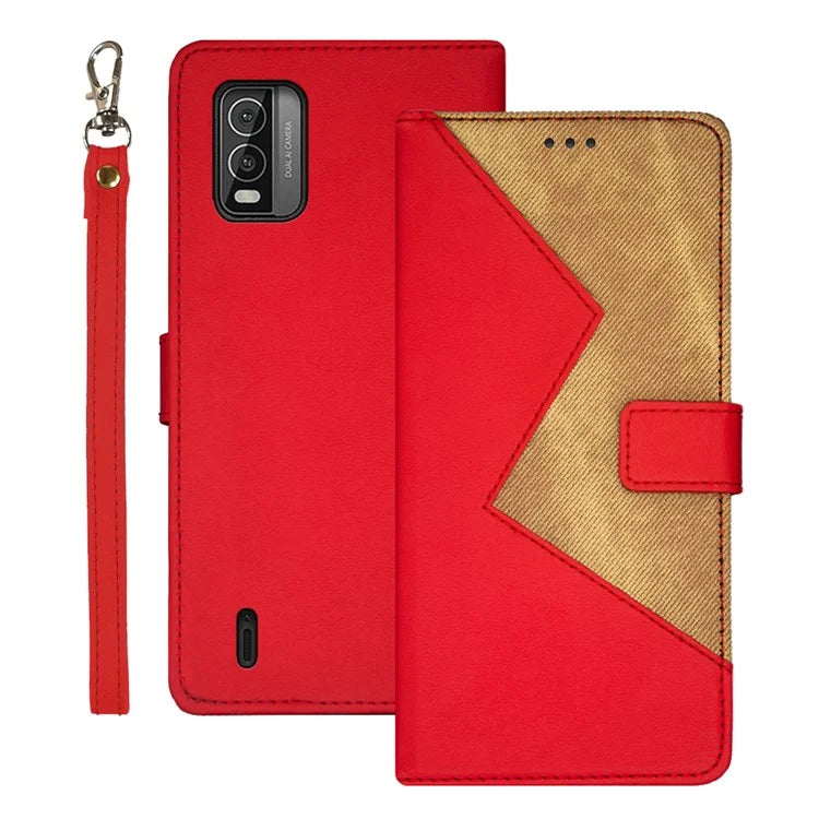 IDEWEI For Nokia C210 Flip Cover PU Leather Card Holder Stand Phone Case