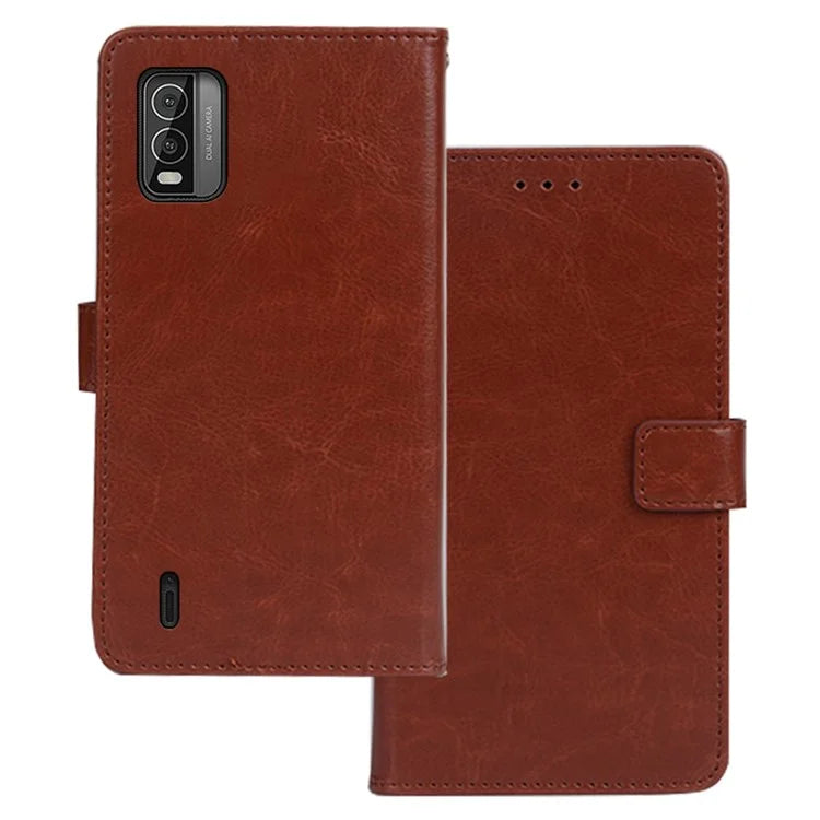 IDEWEI For Nokia C210 Cell Phone Case Wallet Stand PU Leather Phone Cover Flip Shell