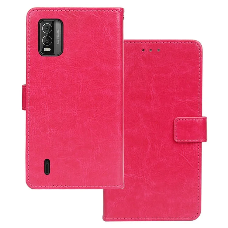 IDEWEI For Nokia C210 Cell Phone Case Wallet Stand PU Leather Phone Cover Flip Shell