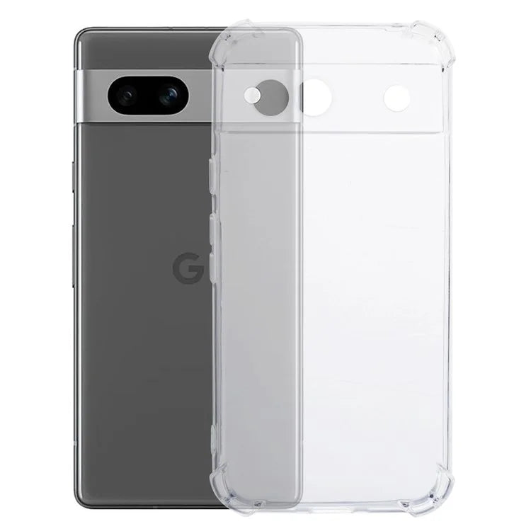 For Google Pixel 8a Case Four Corner Drop-proof Clear TPU Back Cover