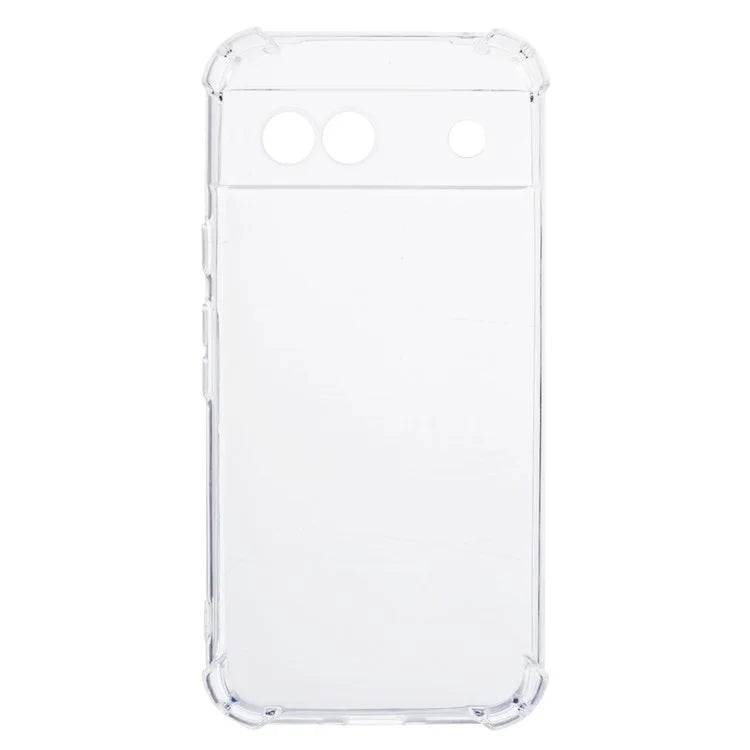 For Google Pixel 8a Case Four Corner Drop-proof Clear TPU Back Cover