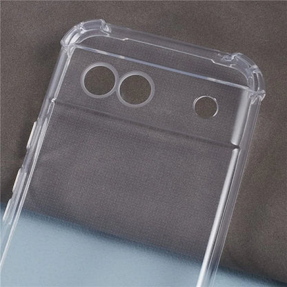 For Google Pixel 8a Case Four Corner Drop-proof Clear TPU Back Cover