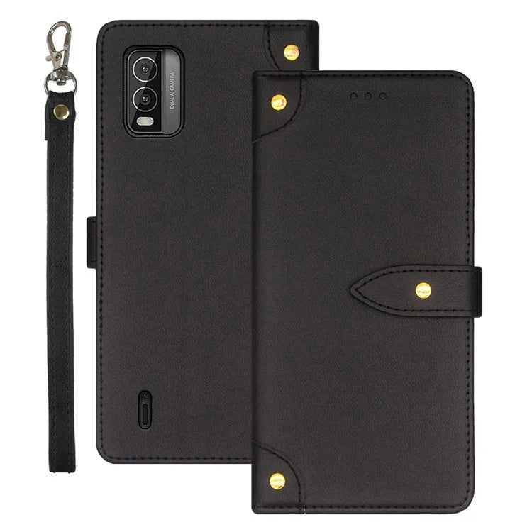 IDEWEI For Nokia C210 Phone Case Card Holders Flip Leather Cover