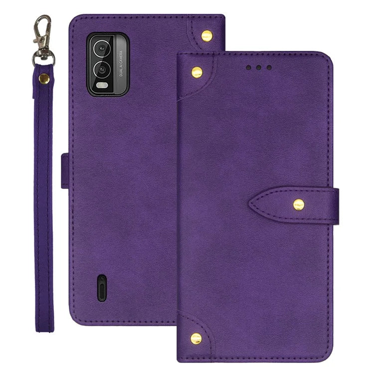 IDEWEI For Nokia C210 Phone Case Card Holders Flip Leather Cover