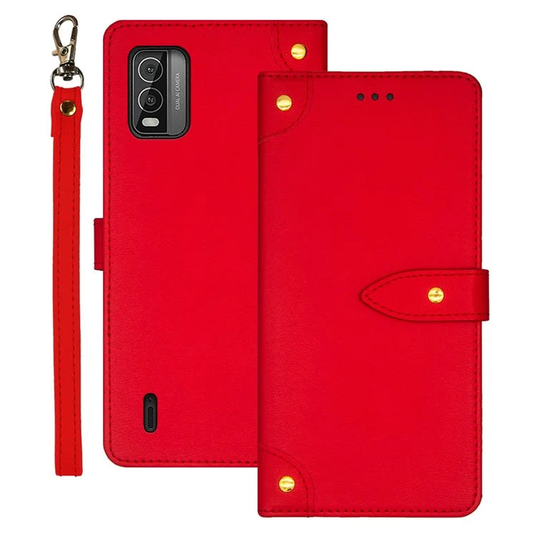 IDEWEI For Nokia C210 Phone Case Card Holders Flip Leather Cover