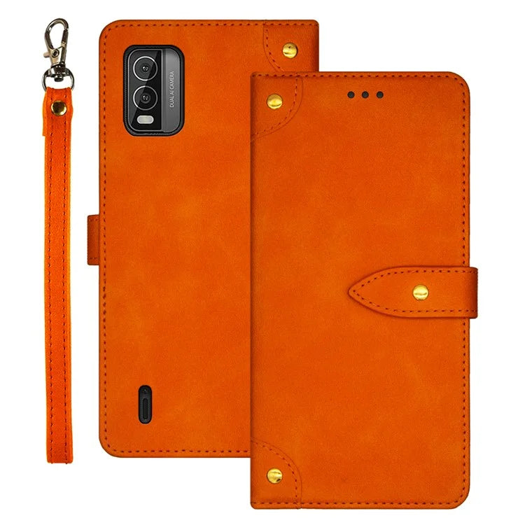 IDEWEI For Nokia C210 Phone Case Card Holders Flip Leather Cover