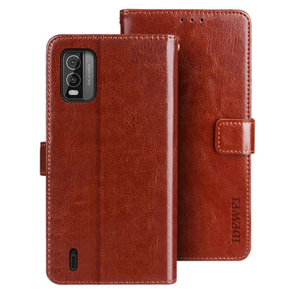 IDEWEI For Nokia C210 Case Flip Leather Wallet Phone Cover Crazy Horse Texture Phone Shell