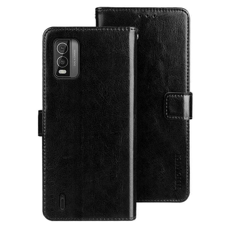 IDEWEI For Nokia C210 Case Flip Leather Wallet Phone Cover Crazy Horse Texture Phone Shell