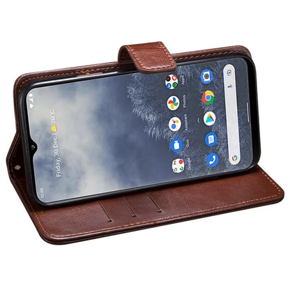IDEWEI For Nokia C210 Case Flip Leather Wallet Phone Cover Crazy Horse Texture Phone Shell