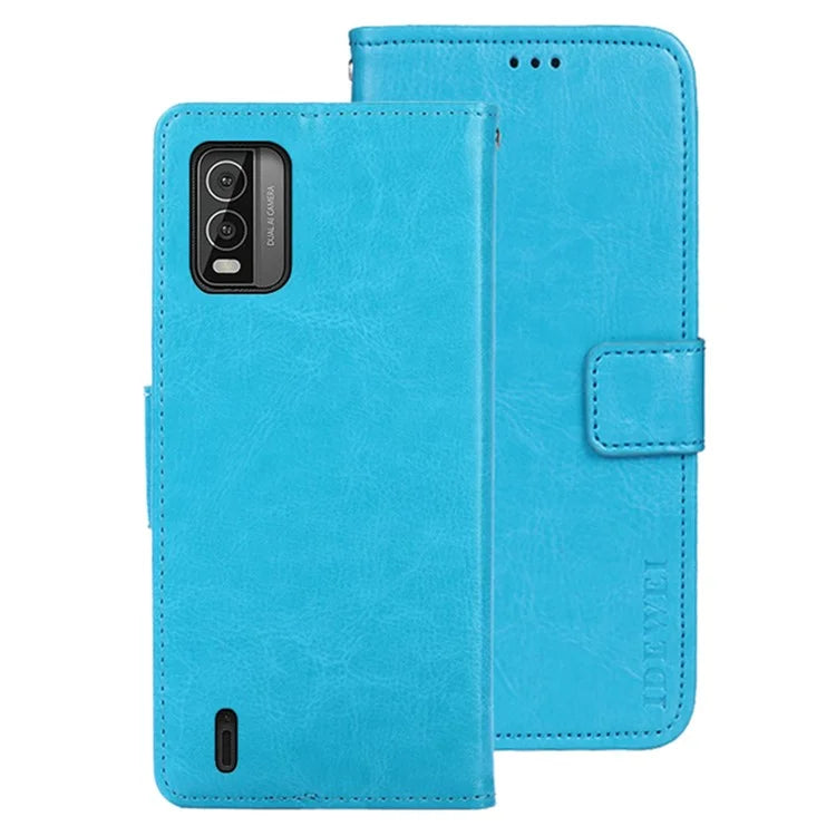 IDEWEI For Nokia C210 Case Flip Leather Wallet Phone Cover Crazy Horse Texture Phone Shell