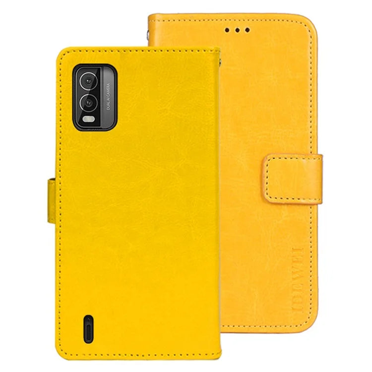IDEWEI For Nokia C210 Case Flip Leather Wallet Phone Cover Crazy Horse Texture Phone Shell