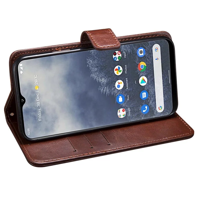 IDEWEI For Nokia C210 Case Flip Leather Wallet Phone Cover Crazy Horse Texture Phone Shell